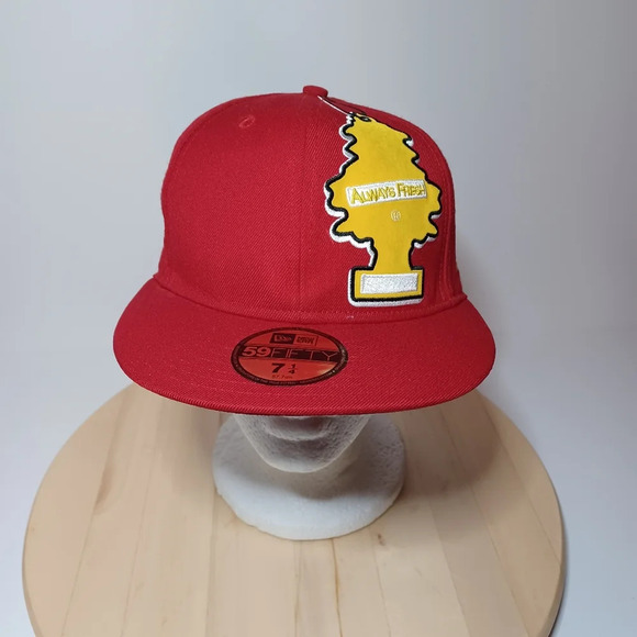 New Era 59FiFTY 5950 LITTLE TREES Baseball Hat Always Fresh Fitted 7 1/4 see pic - Picture 1 of 5